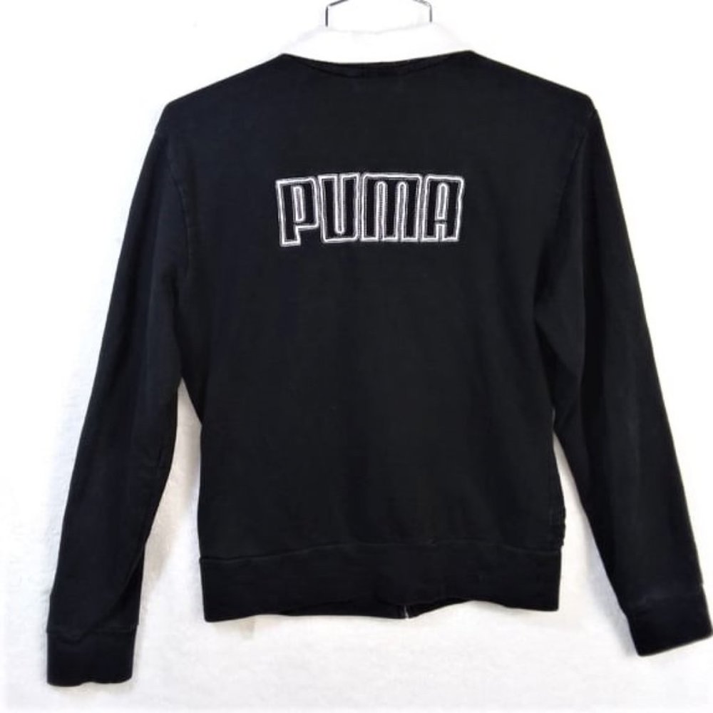 PUMA Black Zip Casual Jacket Med